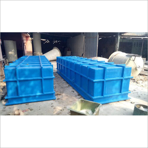 Blue Pp Frp Reactangular Pickling Tank