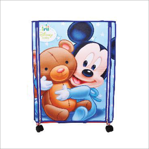 Disney Small Wonder Toy Box - PP Material, Square Shape, Red Color | Multicolored Printed Design, Small Size