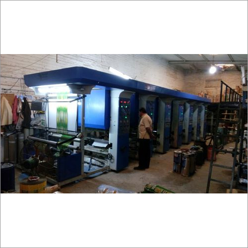 Rotogravure Printing Machine - Metal Build, Automatic Grade | Human Machine Interface Control System, Warranty Included