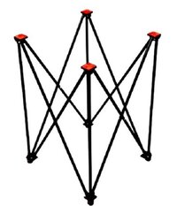 Carrom Board Stand - Plastic & Steel, 24x24 Inches Footprint, Adjustable Height 24-30 Inches | Durable Frame, Easy Setup, Portable Design, Stable Base