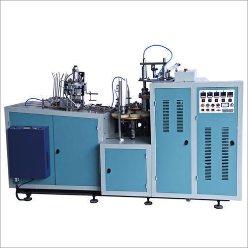 Fully Automatic Paper Cup Making Machine - Metal Build, 240V Voltage | Human Machine Interface, Warranty Included