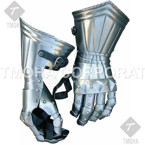 Medieval Wearable Gauntlets / Gloves Armor Gauntlets with pyramid formed joint lamellas GA0030