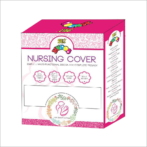 Kudos Nursing Cover - Cotton Material | Multicolored Design for Children, 1 Piece Box Packaging
