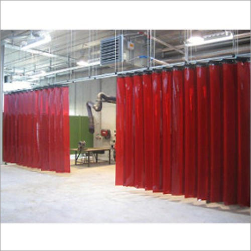 Eco Friendly Red Pvc Strip Curtain