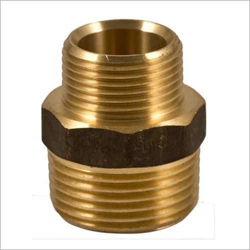 Golden Cp Brass Hex Reducing Nipple