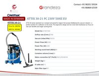 NILFISK Wet N Dry Vacuum Cleaner Attix 30-21