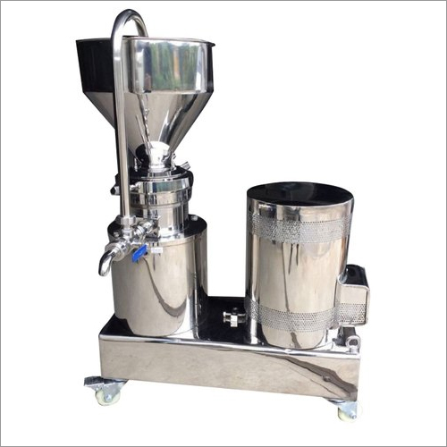 Ss Mini Colloid Mill Machine - Stainless Steel, Automatic Control Mode | Silver Finish, High Efficiency
