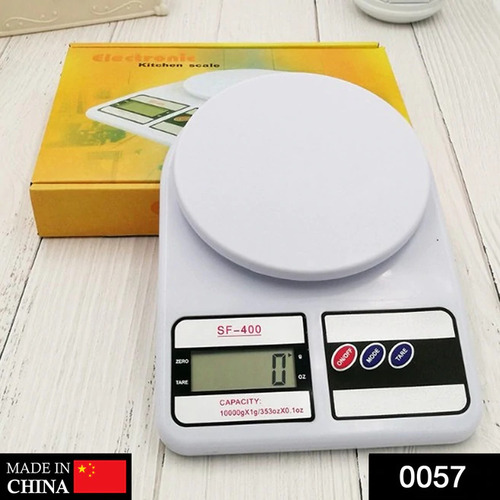 White Multipurpose Portable Digital Weighing Scale