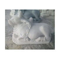 White Marble Nandi statue