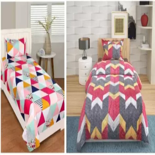 P.Rtrend 190 Tc Polycotton Single  Printed Bedsheet Application: Home