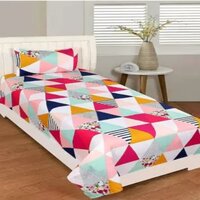 P.Rtrend 190 TC Polycotton Single  Printed Bedsheet
