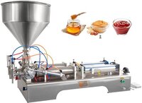 Paste Filling Double Head Machine - Stainless Steel, 30-40 Litres Hopper | Cost Effective, Timer Controlled Dispensing For Light To Semi Viscous Materials