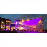 Tensile Fabric Structure - Polyester, 150x125 Feet, White | Durable, Weather Resistant, Customized Canopy Design