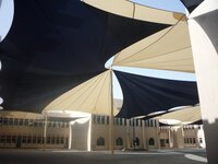 Tensile Lightweight Structure - Steel, Pvc, Eco-friendly Material, White Color, Easily Assembled Canopy For Garden, Entrance Gates, Houses, Shops