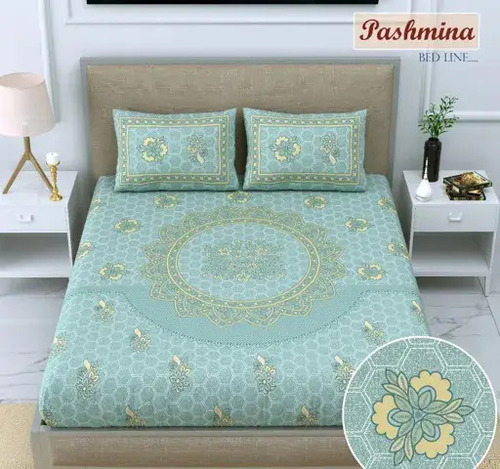 Sanganeri Print Double Bedsheet Application: Home
