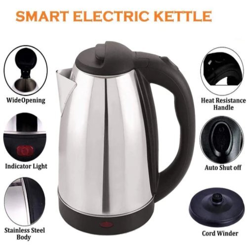 Stainless Steel Electric Kettle  With Lid