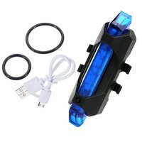 Rechargeable Bicycle Rear LED Taillight - Multi-Color 180 Degree Visibility | Waterproof Compact Design 4 Flash Modes Tool-Free Installation