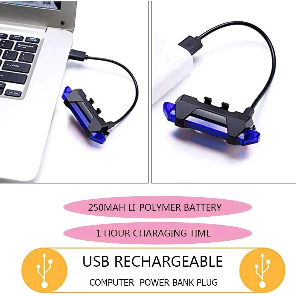 Rechargeable Bicycle Front Waterproof LED Light