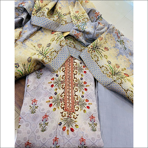 Ladies Hand Embroidery Unstitched Suit