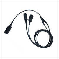 Black Headset Y Cable