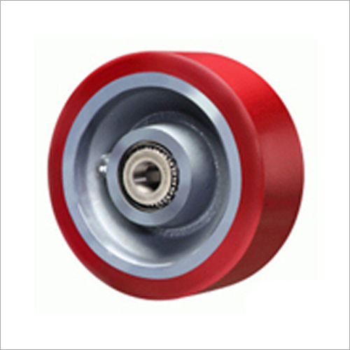 Ultra Poly Polyurethane Wheel - Color: Red