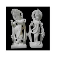 Hindu God Radha Krishna Marble statue