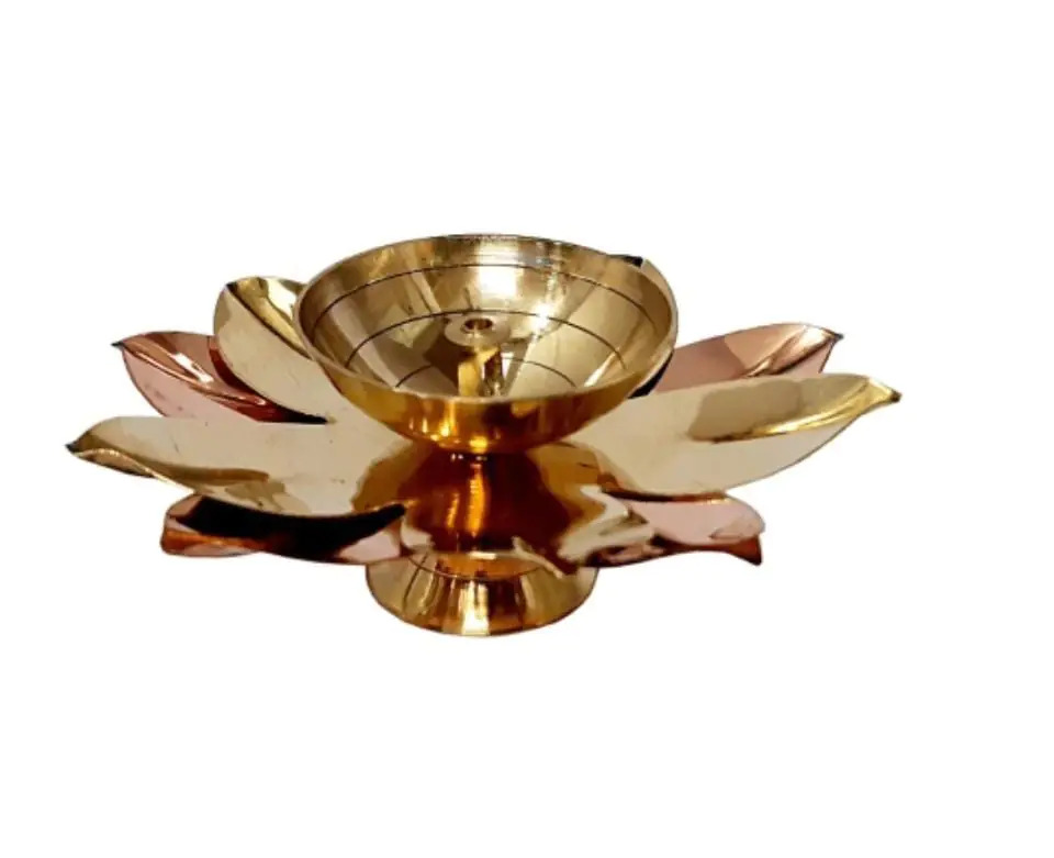Brass Jyoti Diya Lamp Lotus Shape