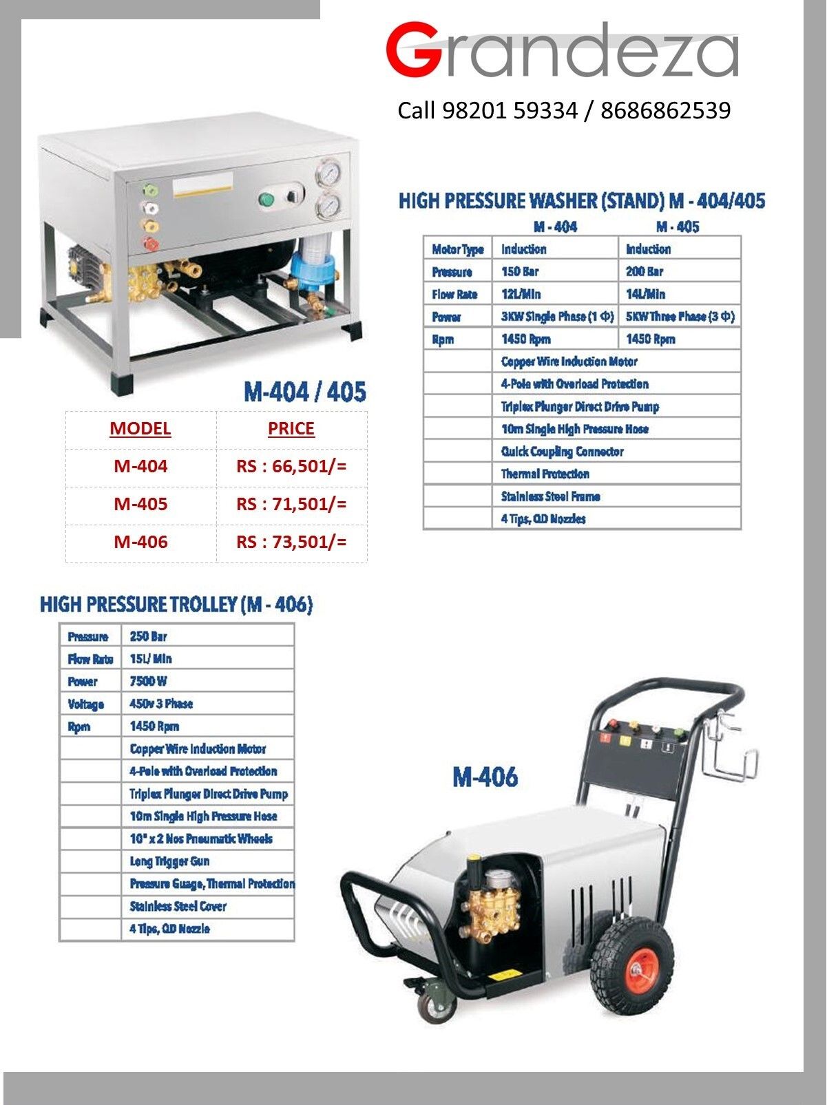 IMPRESSIVE9 High Pressure Washer M-404