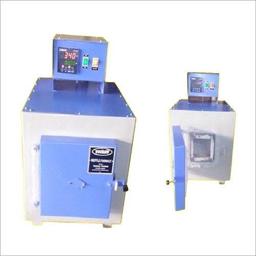 Silver Blue Muffle Furnace Tester