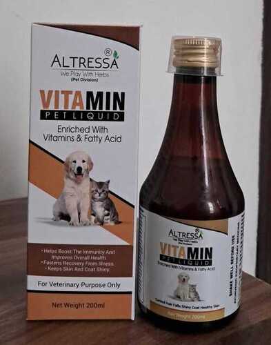 Pet vitamin syrup
