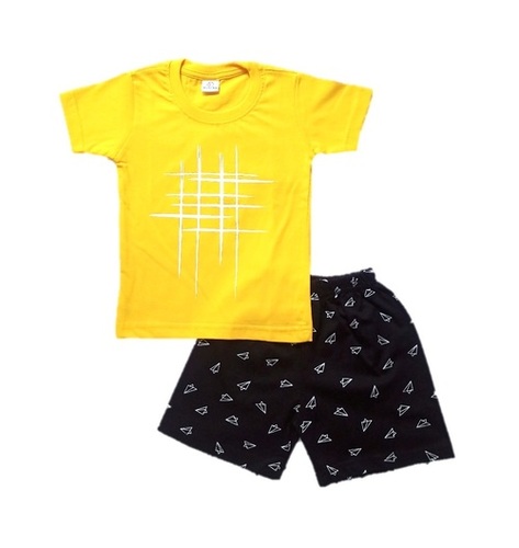 Kids Yellow Cotton Top and Pant