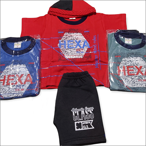 Boy Baba Suit Cotton Capri T-Shirt With Cap - Soft Fabric Available Sizes: S M L XL | Trendy Design Washable Perfect for All Seasons