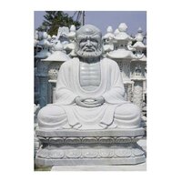 Indian Manufacturer White Marble Meditating Statue