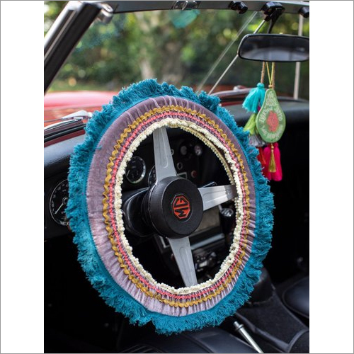 Resham Jhalar Steering Wheel Cover