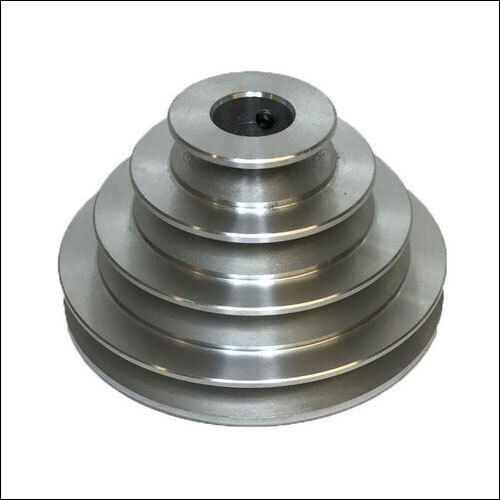 Step Pulleys - Silver Finish, Industrial Use with Enhanced Durability and Performance