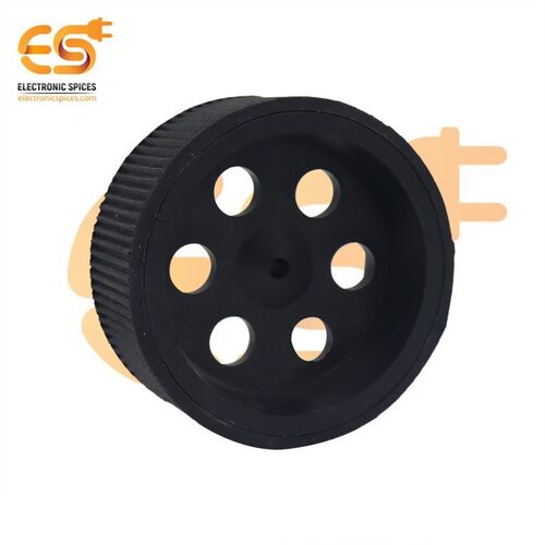 95mm x 40mm Hard plastic build rubber cover black color 6mm rod compatible heavy duty trolley wheel