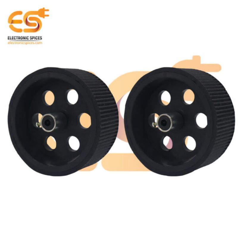 95mm x 40mm Hard plastic build rubber cover black color 6mm rod compatible heavy duty trolley wheel