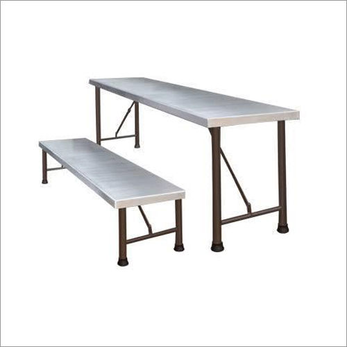 Silver Ss Outdoor Bench And Table