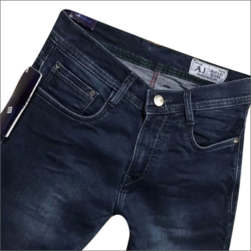 Men Dark Blue Skin Fit Jeans