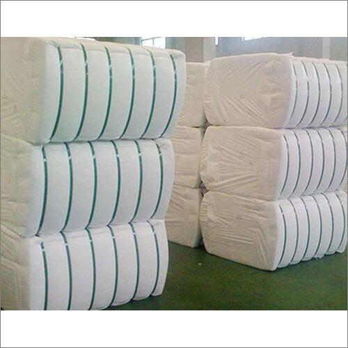White Cotton Bale Strap - Durable Plastic Material, Customized Lengths , High Tensile Strength & Moisture Resistance