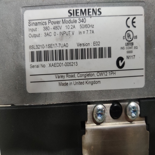 SIEMENS SINAMICS 6SL3210-1SE17-7UA0 PM340 POWER MODULE