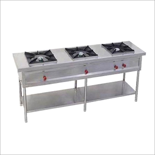 Three Burner Commercial Gas Stove