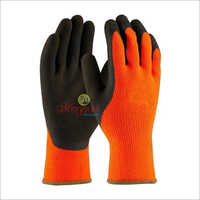 Heat Resistant Gloves - Silicone Material, Orange & Black Color | Non-disposable, Washable, Full Fingered Design