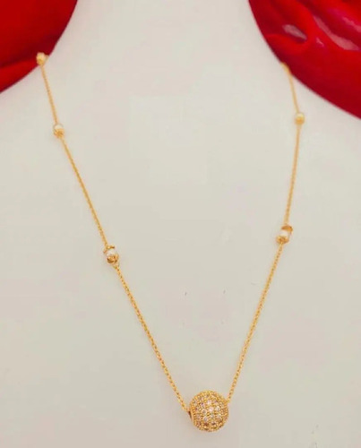 Gold Ad Diamond Ball Chain