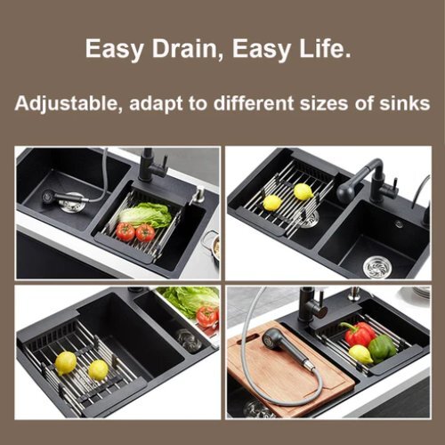 Expandable Kitchen Sink Dish Drainer
