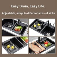 Expandable Kitchen Sink Dish Drainer