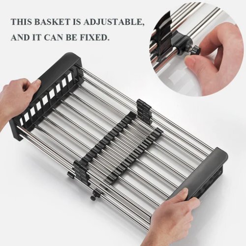 Expandable Kitchen Sink Dish Drainer