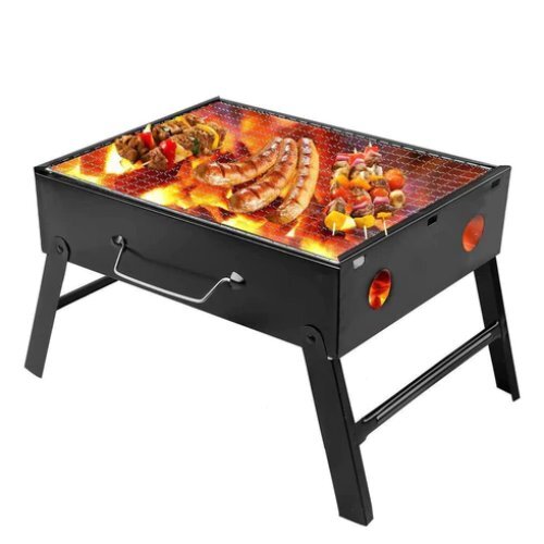 FOLDING BARBEQUE CHARCOAL GRILL OVEN