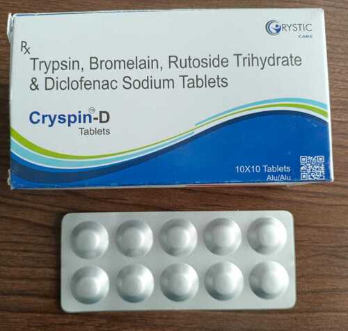 Trypsin Bromelain Rutoside Diclofenac Tablet