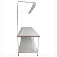 White 6X4X3 Inch Commercial Top Checking Table